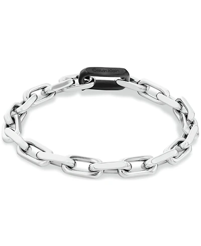 Calvin Klein Men's Aspire Silver Tone Stainless Steel Bracelet