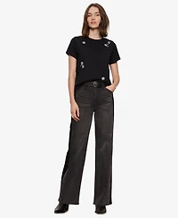 Sanctuary Women's Embellished Short-Sleeve T-Shirt