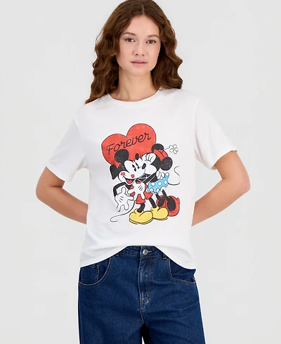 Disney Juniors' Mickey & Minnie Valentine's Day Graphic T-Shirt