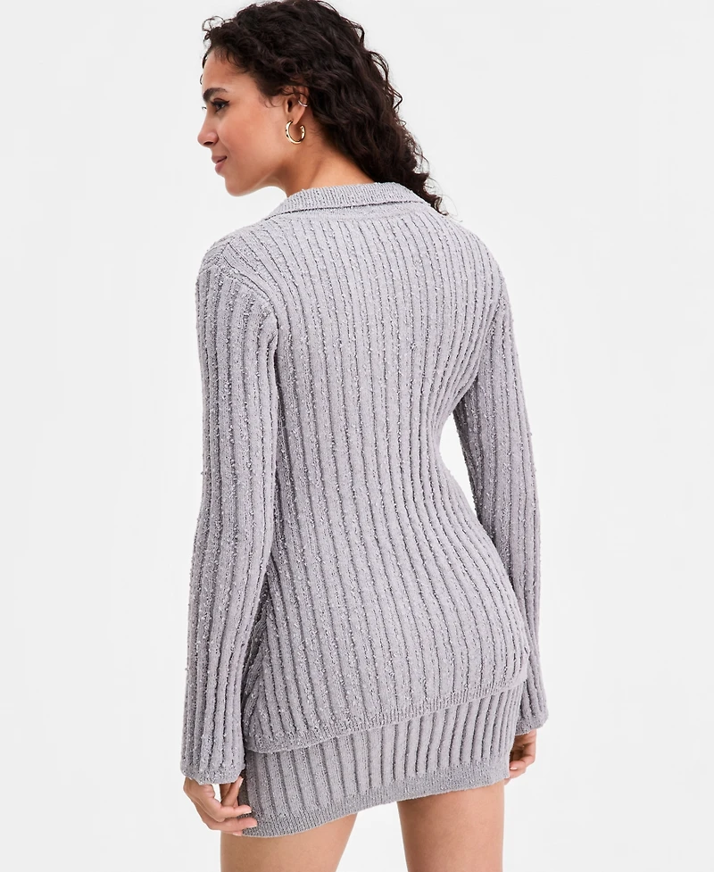 Bar Iii Women's Collared Hourglass Cardigan, Macy's Exclusive