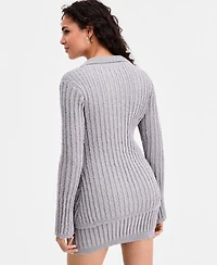 Bar Iii Women's Collared Hourglass Cardigan, Macy's Exclusive