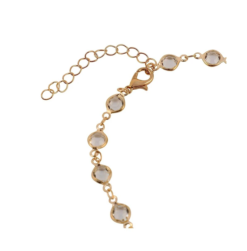 Women's The Cristal-Link Chain Anklet - California Gold