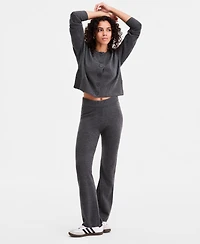 Bar Iii Women's Fold-Over Sweater Pants, Macy's Exclusive