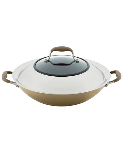 Anolon Advanced Home Hard-Anodized Nonstick Wok with Side Handles, 14"