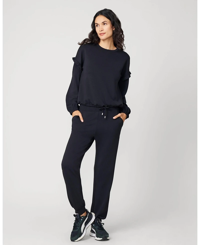 Cable & Gauge Women's Bubble Hem Jogger Set