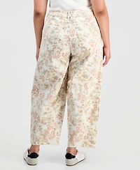 And Now This Trendy Plus High-Rise Floral-Print Jeans, Macy's Exclusive