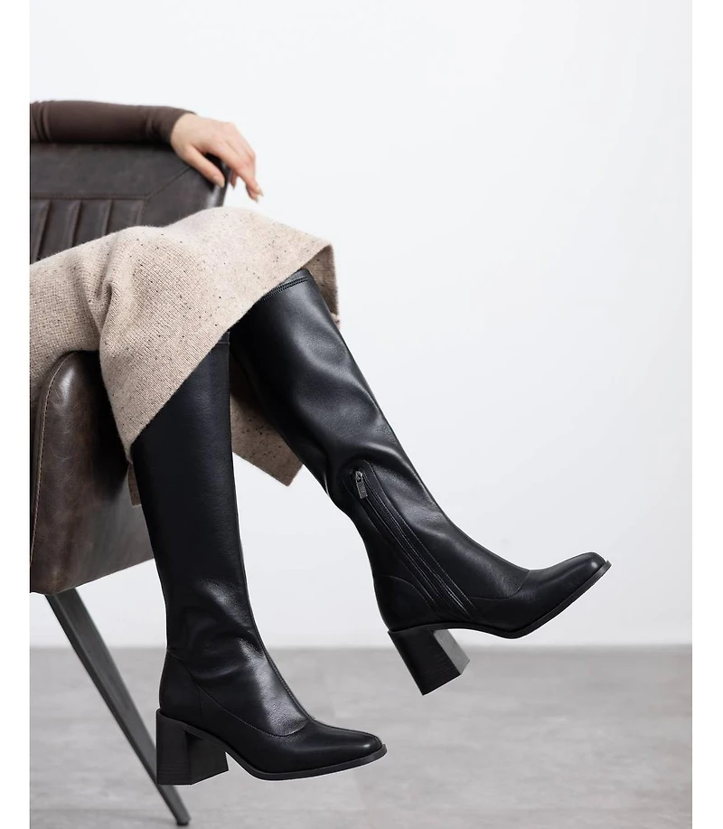 Xti Women's, Block Heel, Stretchy, Tall Boots