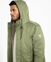 Guess Men's Hooded Parka Long-Sleeve Jacket
