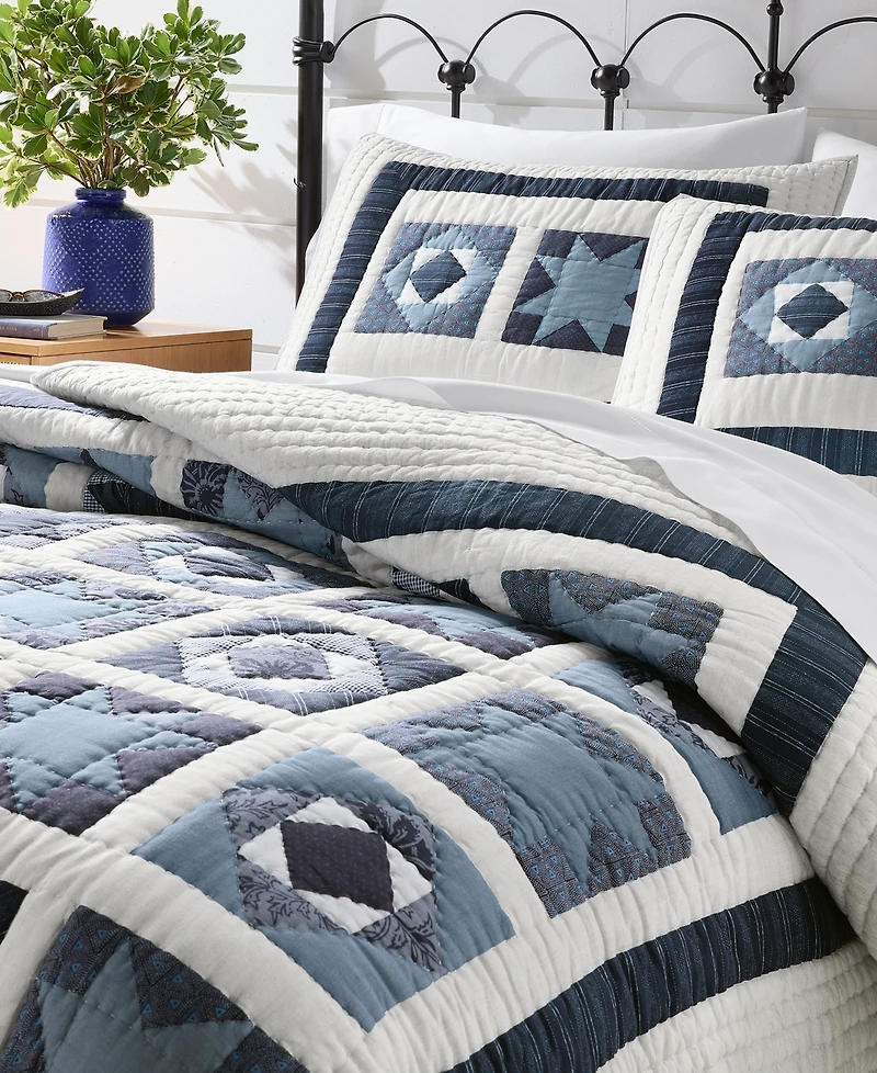 Charter Club Midnight Star Artisan 3-Pc. Quilt Set, King, Macy's Exclusive