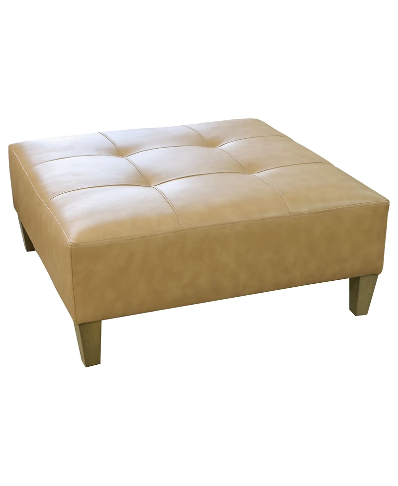 Stacia 38" Leather Ottoman Bench