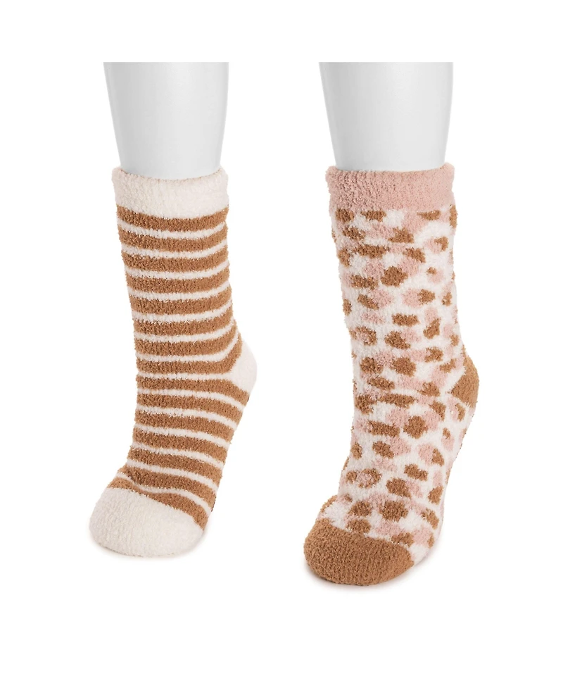 Muk Luks Women's Womne's 2 Pack Short Cabin Sock