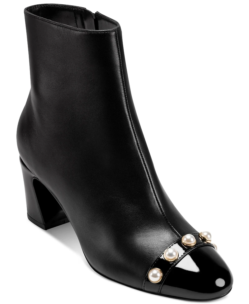Karl Lagerfeld Paris Women's Dalyn Heeled Booties