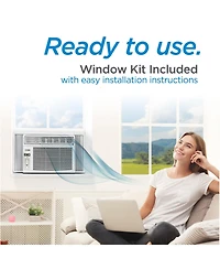 Commercial Cool Window Air Conditioner 8000 Btu, Ac Window Unit Cools Up to 350 Square Feet, Window Ac Unit with Full Function Remote Control, 3 Cooli