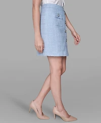 Karl Lagerfeld Paris Women's Tweed Mini Skirt