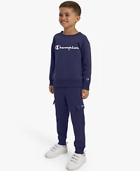 Champion Boys 4-7 Crewneck T-Shirt and Pants, 2-Piece Set