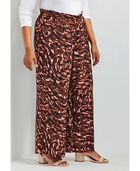 Avenue Women's Elly Wide Leg Pull On Pant