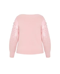 City Chic Plus Braylin Sequin Jumper