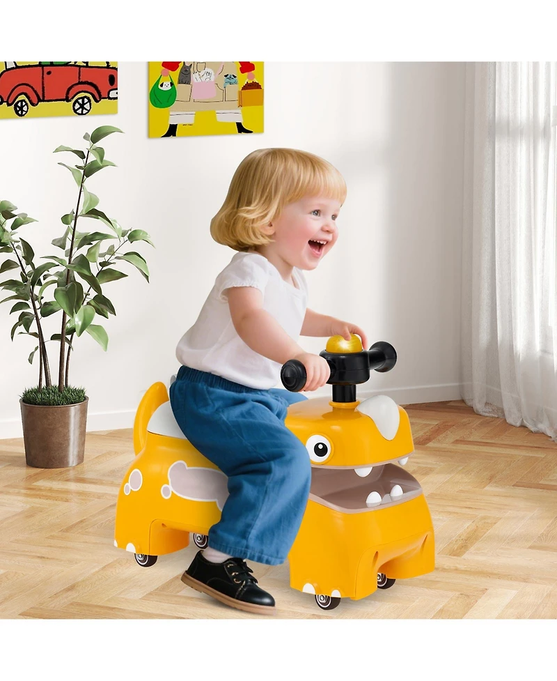 Sugift Toddler Ride on Toy Walking Sliding Car with Lights and Music