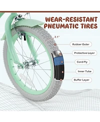 Sugift 16 Inch Kids Bike with Adjustable Seat and Bell for 3-8 Years Olds