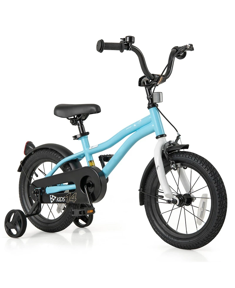 Sugift 14-Inch Kids Bike for 3-5 Years Old Children Bicycle with Training Wheels