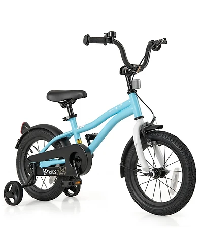 Sugift 14-Inch Kids Bike for 3-5 Years Old Children Bicycle with Training Wheels