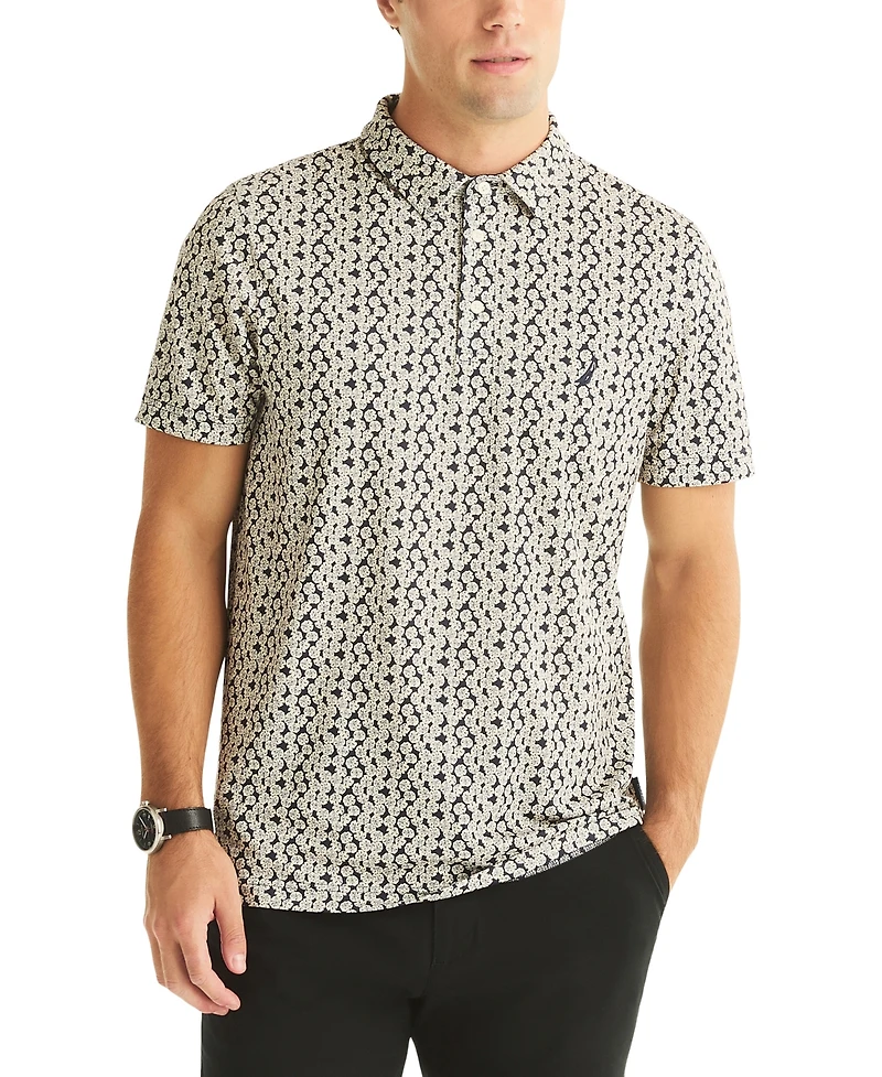 Nautica Men's Short-Sleeve Printed Sand Dollar Polo Shirt