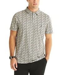 Nautica Men's Short-Sleeve Printed Sand Dollar Polo Shirt