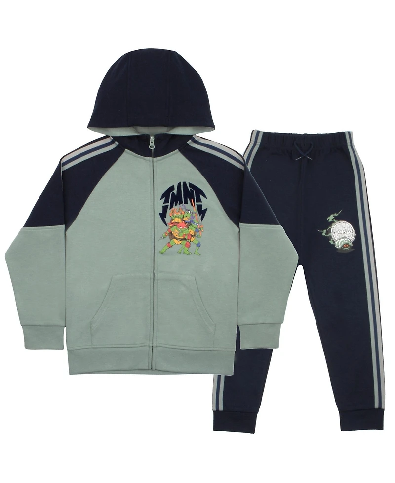 Teenage Mutant Ninja Turtles Boys 2 Piece Zip Up Hoode and Jogger Pants Set
