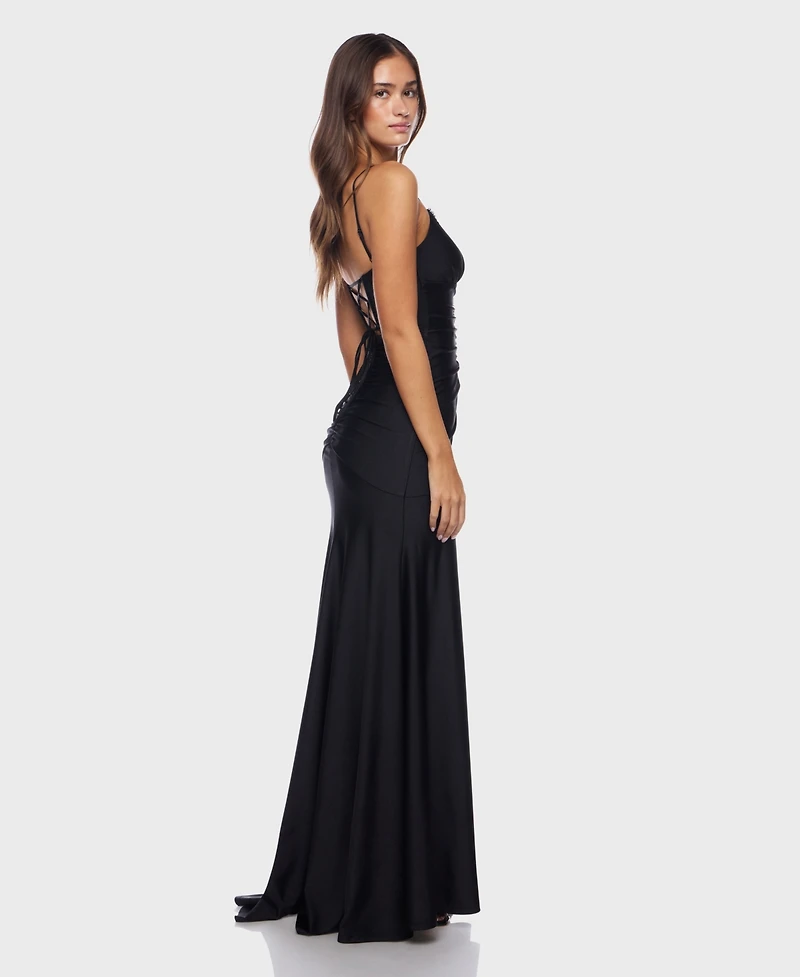 Alex & Sophia Women's V-Neck Maxi Dress