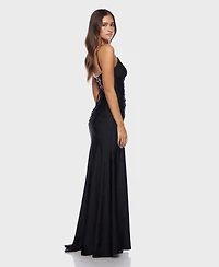 Alex & Sophia Women's V-Neck Maxi Dress