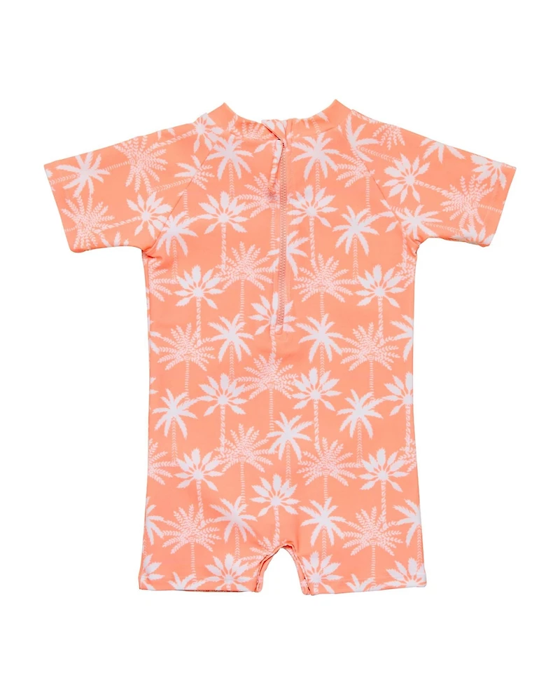 Snapper Rock Baby Boys Cali Palms Recycled Ss Sunsuit