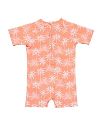Snapper Rock Baby Boys Cali Palms Recycled Ss Sunsuit