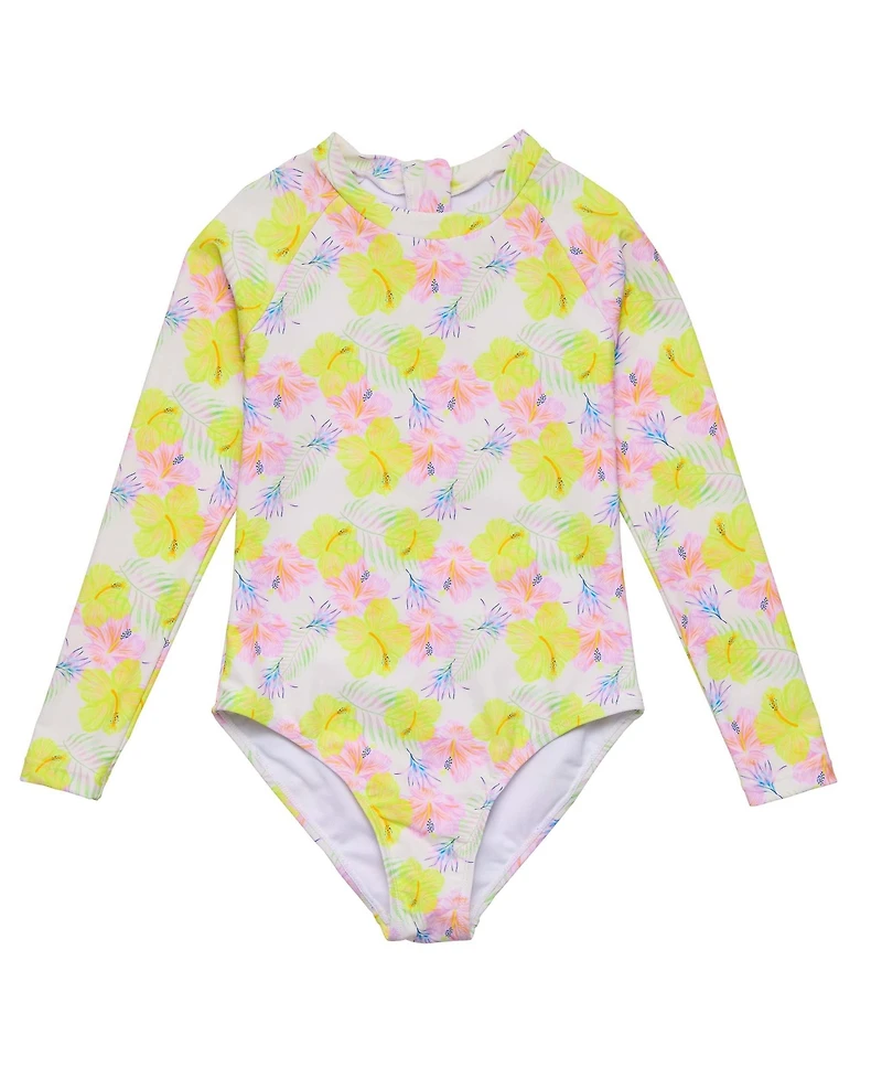 Snapper Rock Big Girls Aloha Vacay Recycled Ls Surf Suit