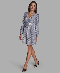 Bcbg Women's Crepe Tie-Front Shift Dress