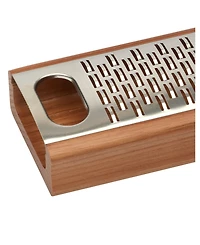 Legnoart Multi-Function Grater with stainless steel blade and Ashwood box