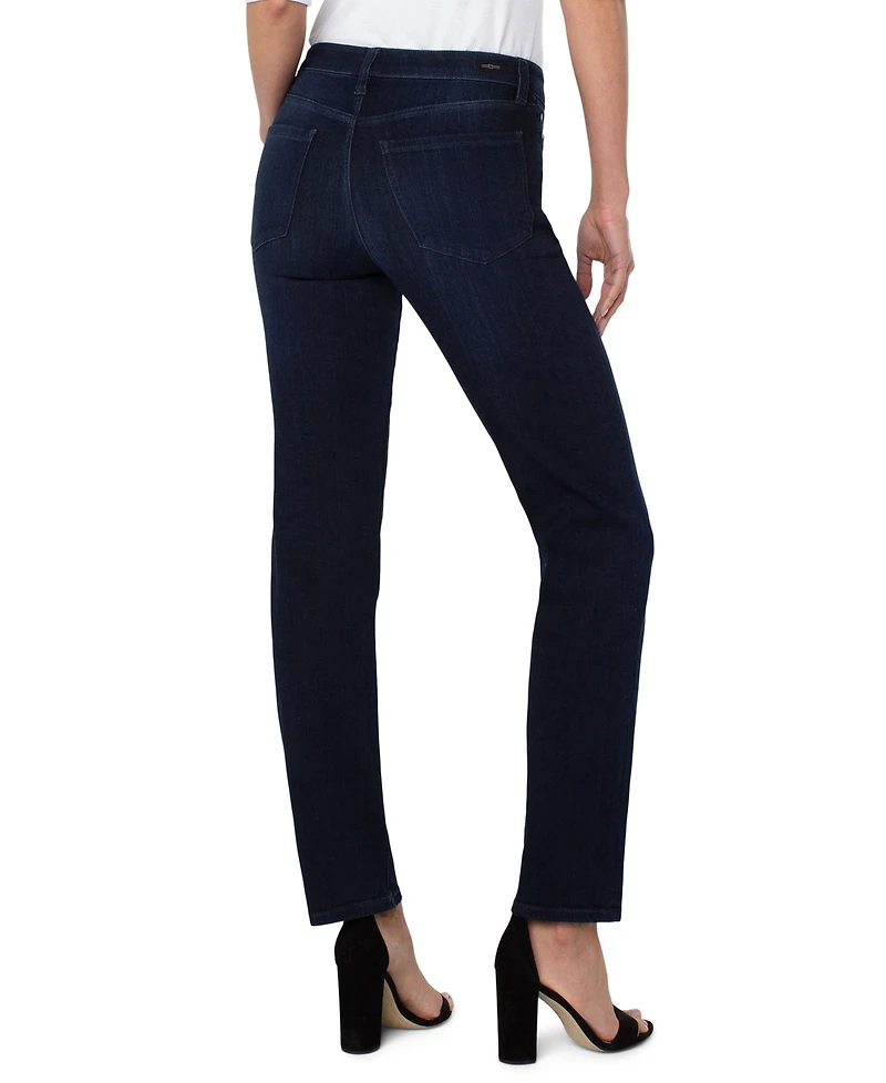 Liverpool Los Angeles Petite Kennedy Straight Leg Jeans