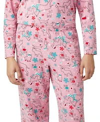 Hue Women's Waffle Fleece Pajama Set