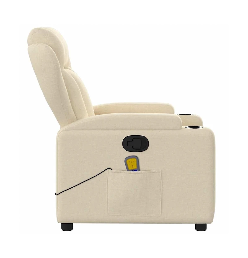 vidaXL Massage Recliner Chair Fabric