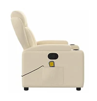 vidaXL Massage Recliner Chair Fabric