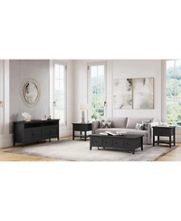 Furniture 24" Solid Wood Hedworth Square End Table