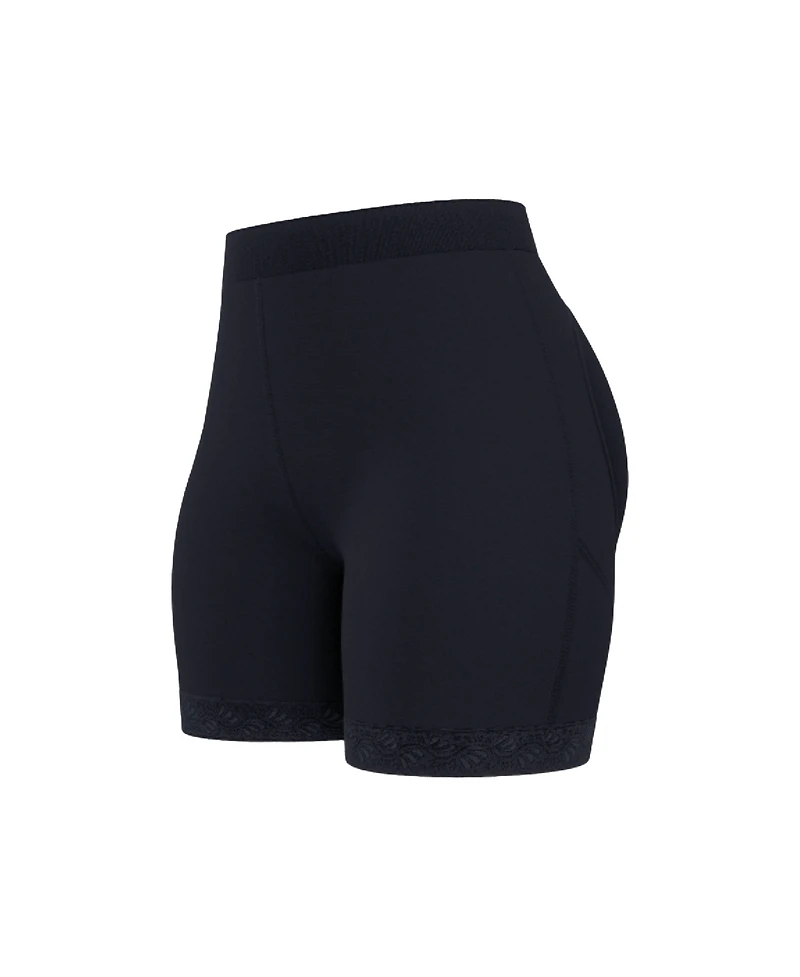 Leonisa Women's Mid-Rise Sculpting Butt Lifter Shaper Shorts 012983