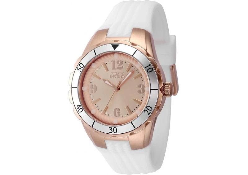 Invicta Women's 48853 Angel Quartz PC21 Rose Gold Dial Watch