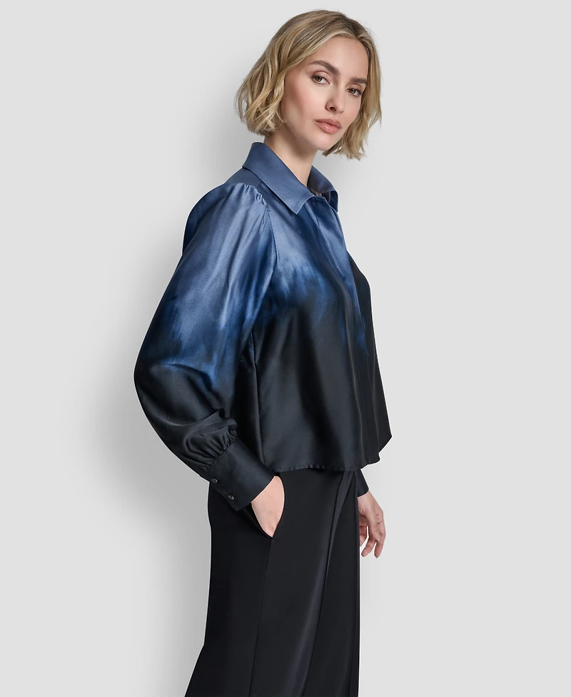 Dkny Women's Balloon-Sleeve Blouse