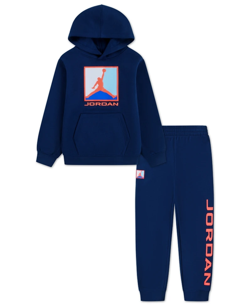 Jordan Little Boys 2-Piece Essentials Fleece Baseline Hoodie and Pants Set