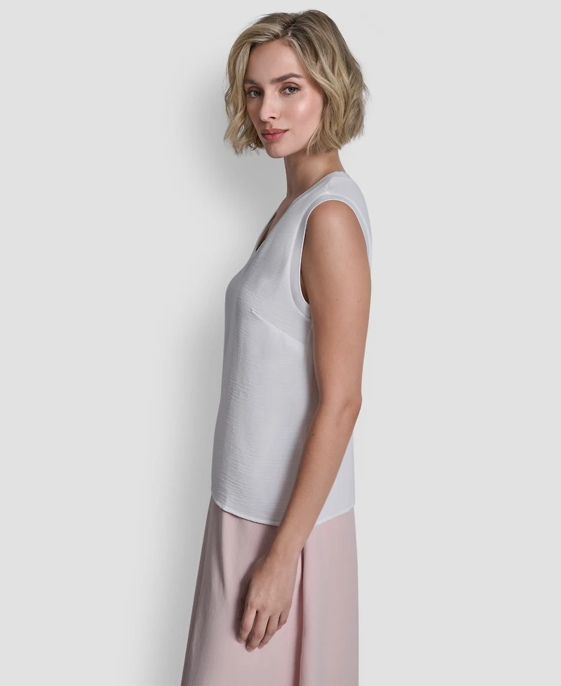 Dkny Women's V-neck Sleeveless Top