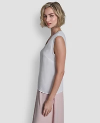 Dkny Women's V-neck Sleeveless Top