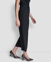 Dkny Women's Pintuck Straight Fit Pants