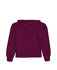 Calvin Klein Girls 7-16 Rib Velour Hoodie
