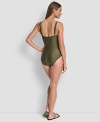 Dkny Women's One-Piece Starburst Swimsuit