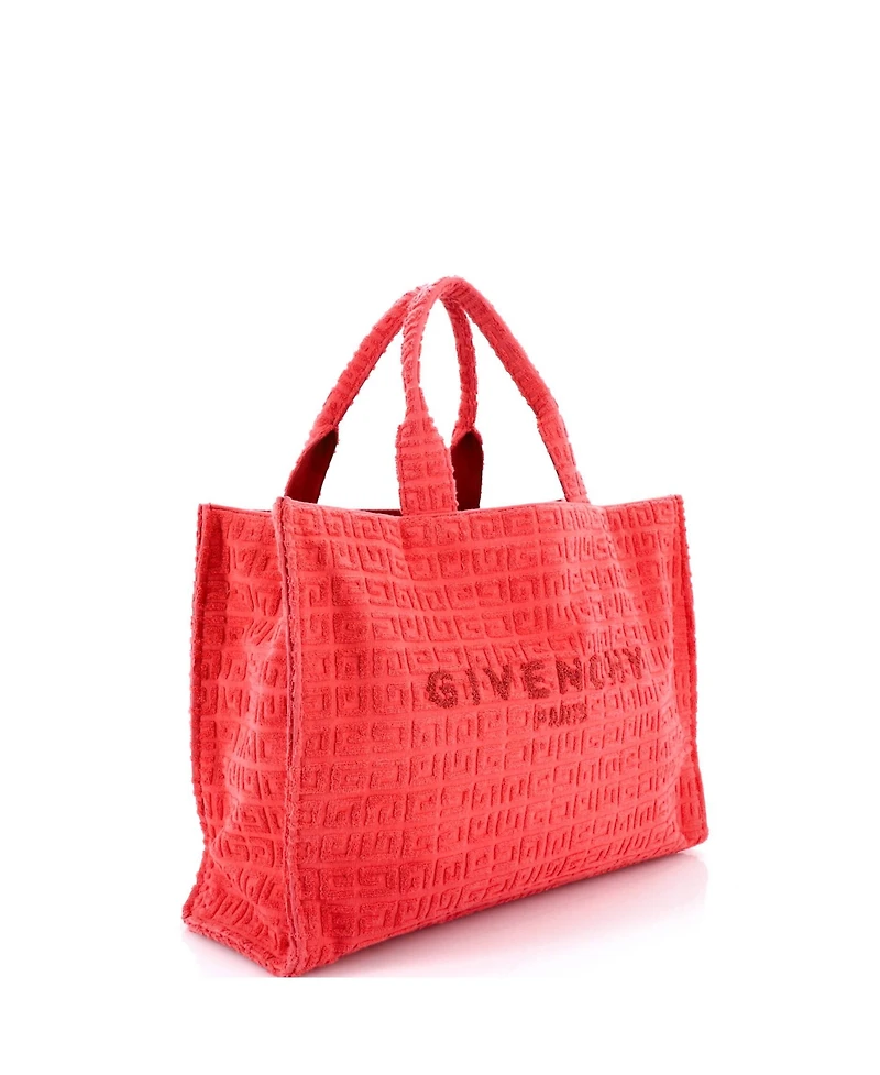 Pre-Owned Givenchy Large G-Tote 4G Cotton Towelling